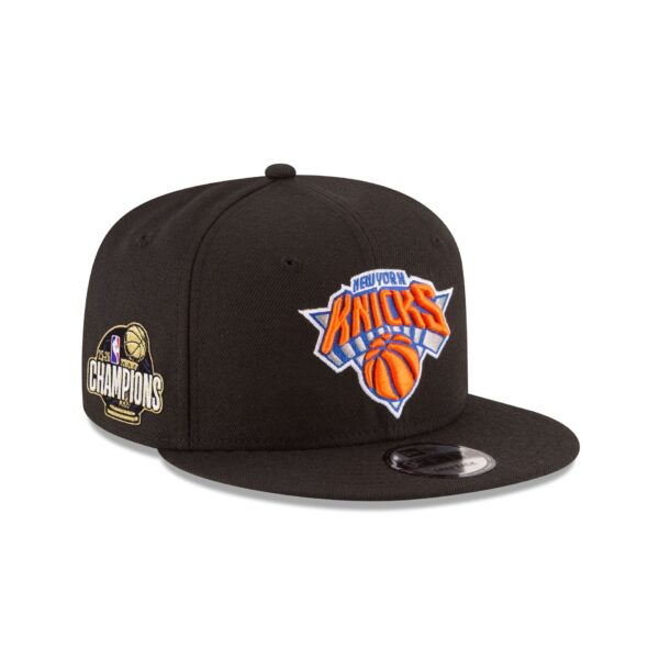 New York Knicks 2026 Champions Sidepatch Black 9FIFTY Snapback Hat