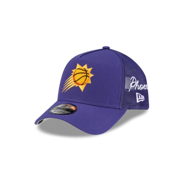 Phoenix Suns Side Script 9FORTY A-Frame Trucker Hat