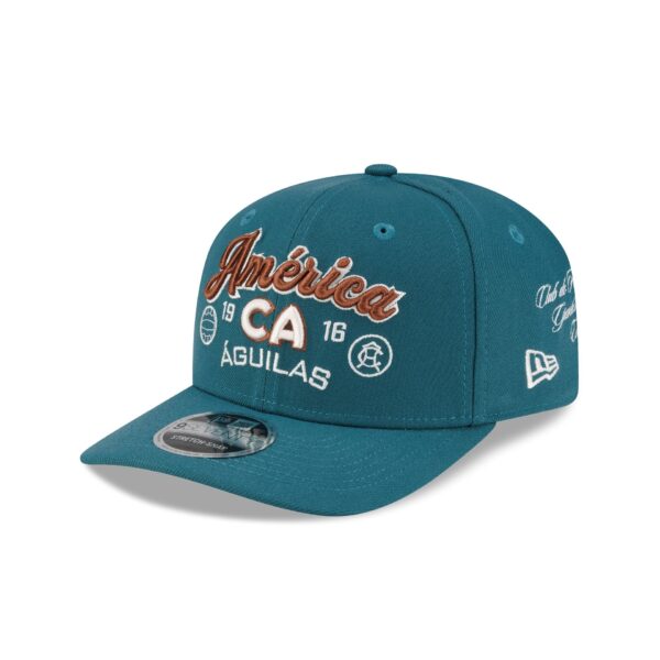 Club América Scripts Green 9SEVENTY Stretch-Snap Hat