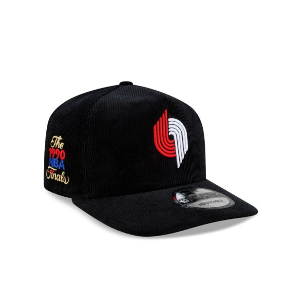 Portland Trail Blazers 1990 Finals Black & Gold Corduroy 19TWENTY Adjustable Hat
