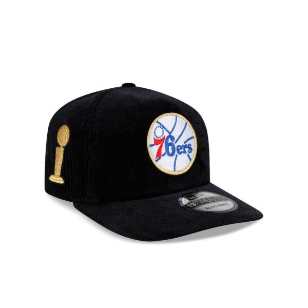 Philadelphia 76ers 1983 Finals Black & Gold Corduroy 19TWENTY Adjustable Hat