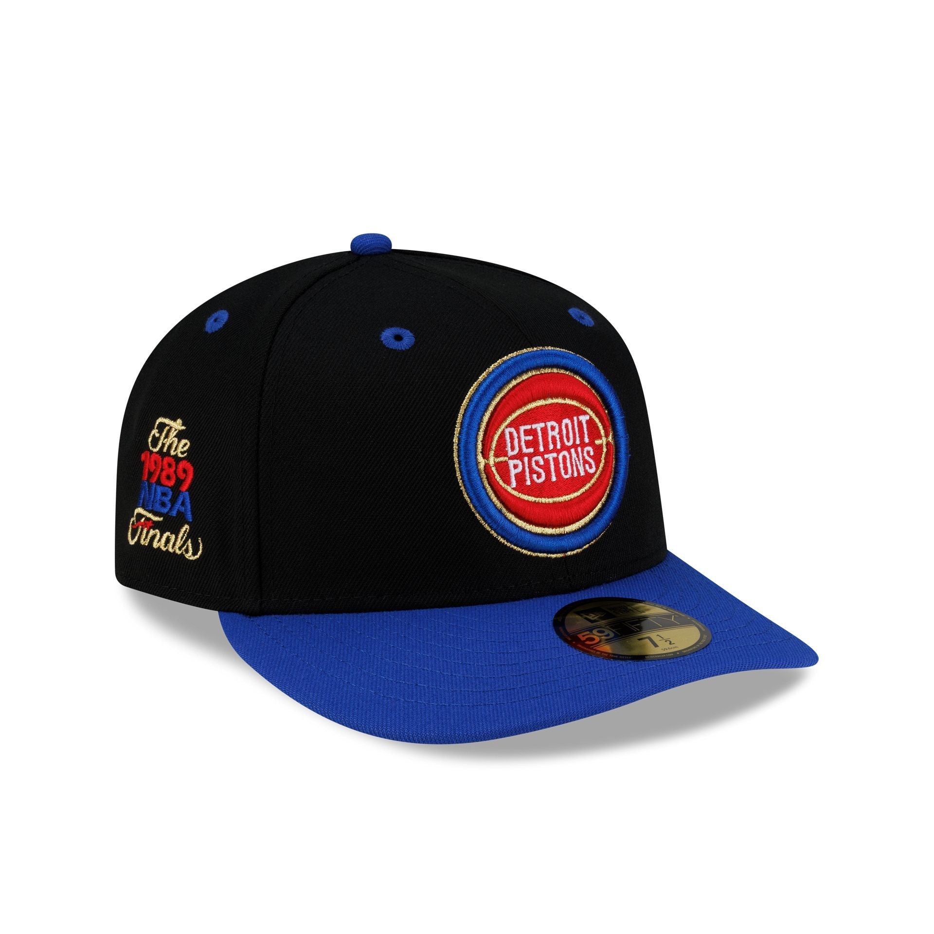 Detroit Pistons 1989 Finals Black & Gold 59FIFTY Fitted Hat